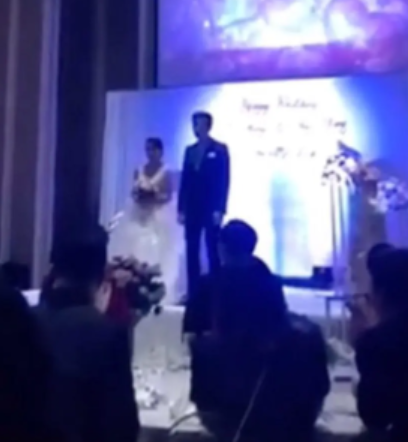 Internet is shocked as footage of groom