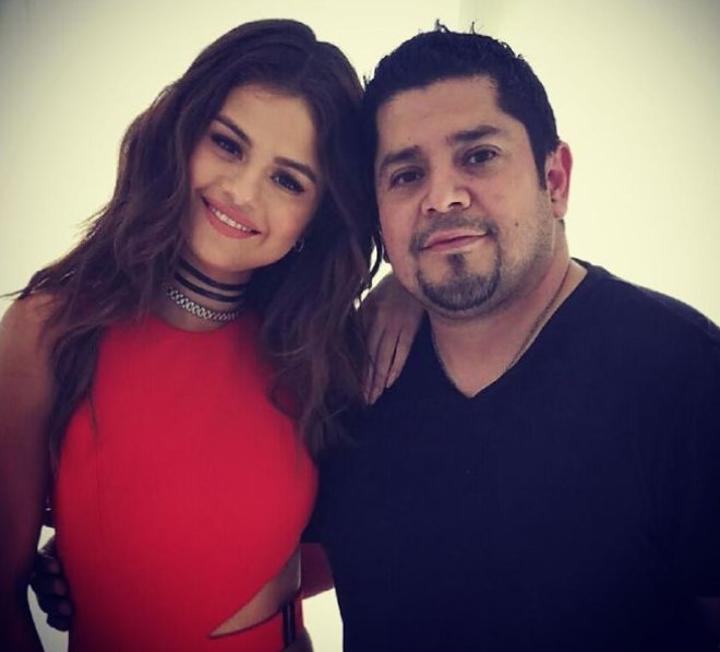 Selena Gomez And Her Father Ricardo Joel Gomez